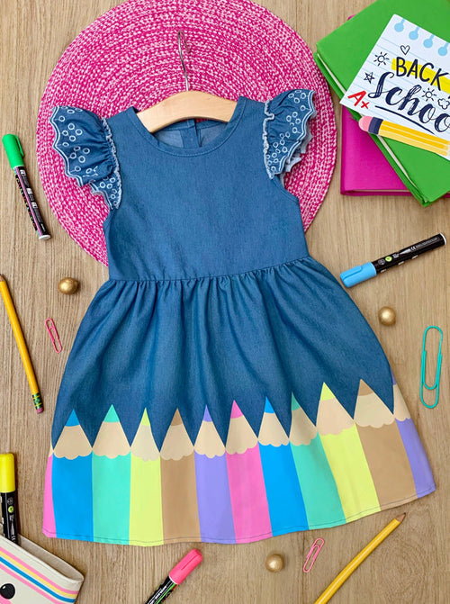 1st Day of School Dress Complete Look 5-Piece Bundle