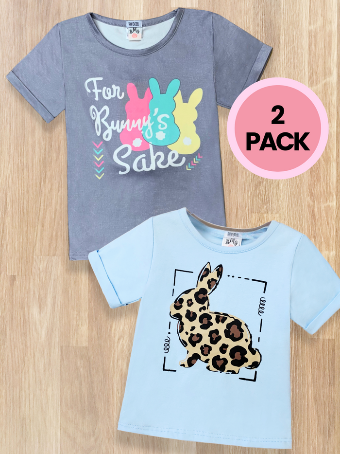 2 Pack Easter Bunny T-Shirts