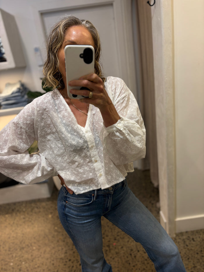 Lilya Sonny Lace Top - White