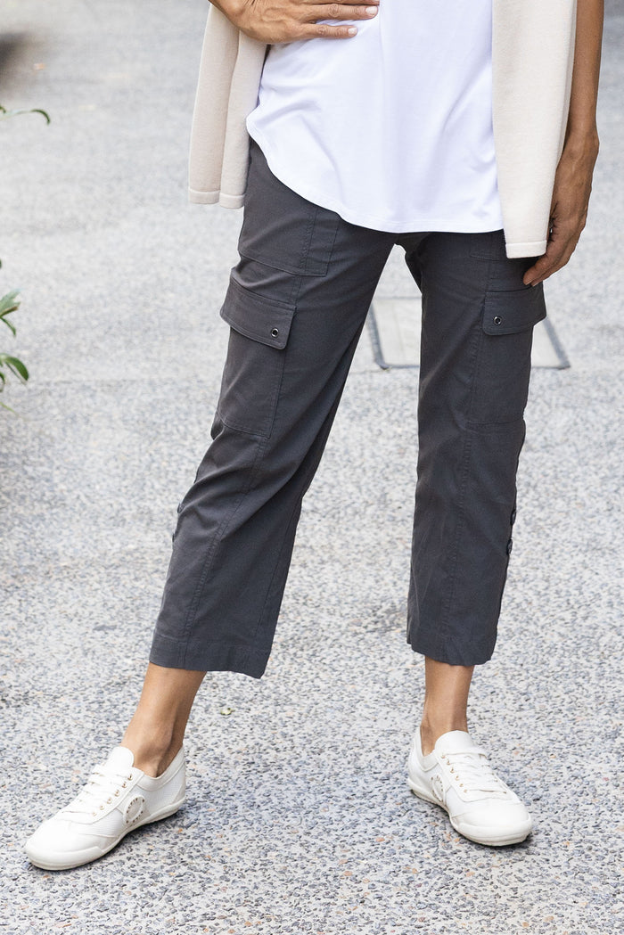 Air-Lite Charcoal Stretch Cargo Pants,Lifestyle