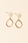 Airene Gold Geo Pendant Earrings