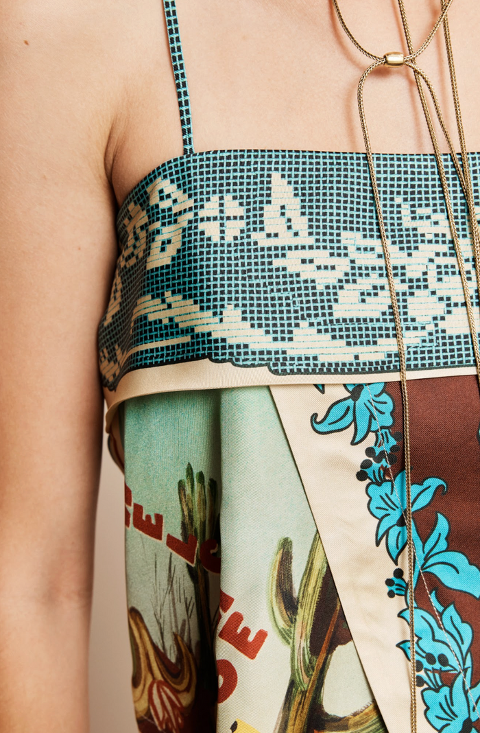 Alemais Ace Silk Scarf Top