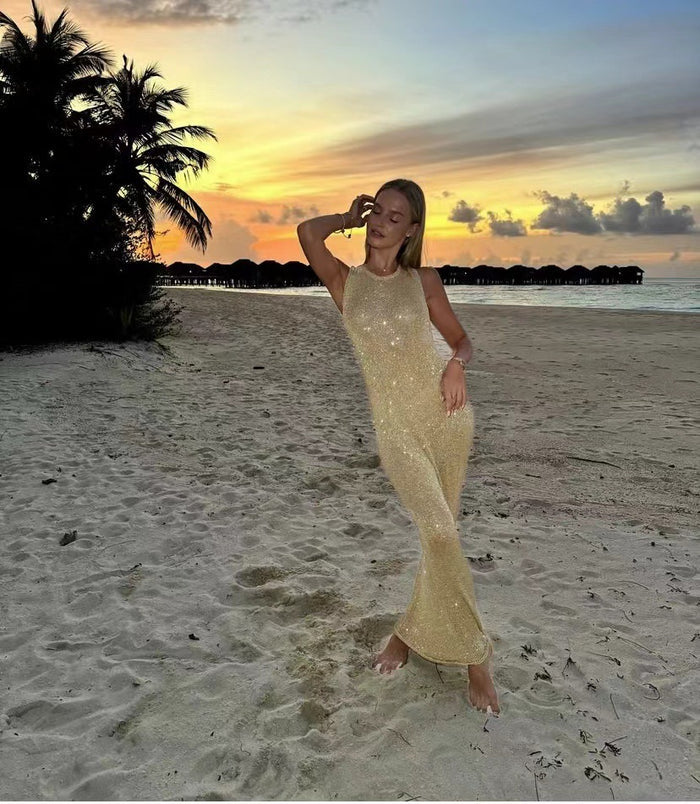 Alfonso Maxi Dress - Gold