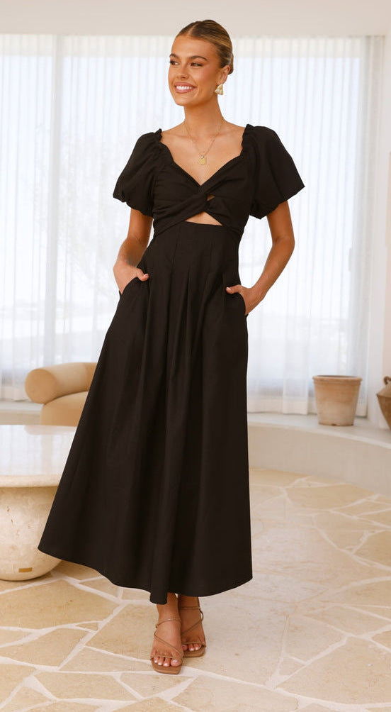 Algar Maxi Dress - Black