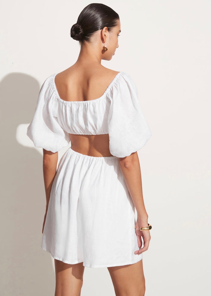 Almero Mini Dress (Plain White)