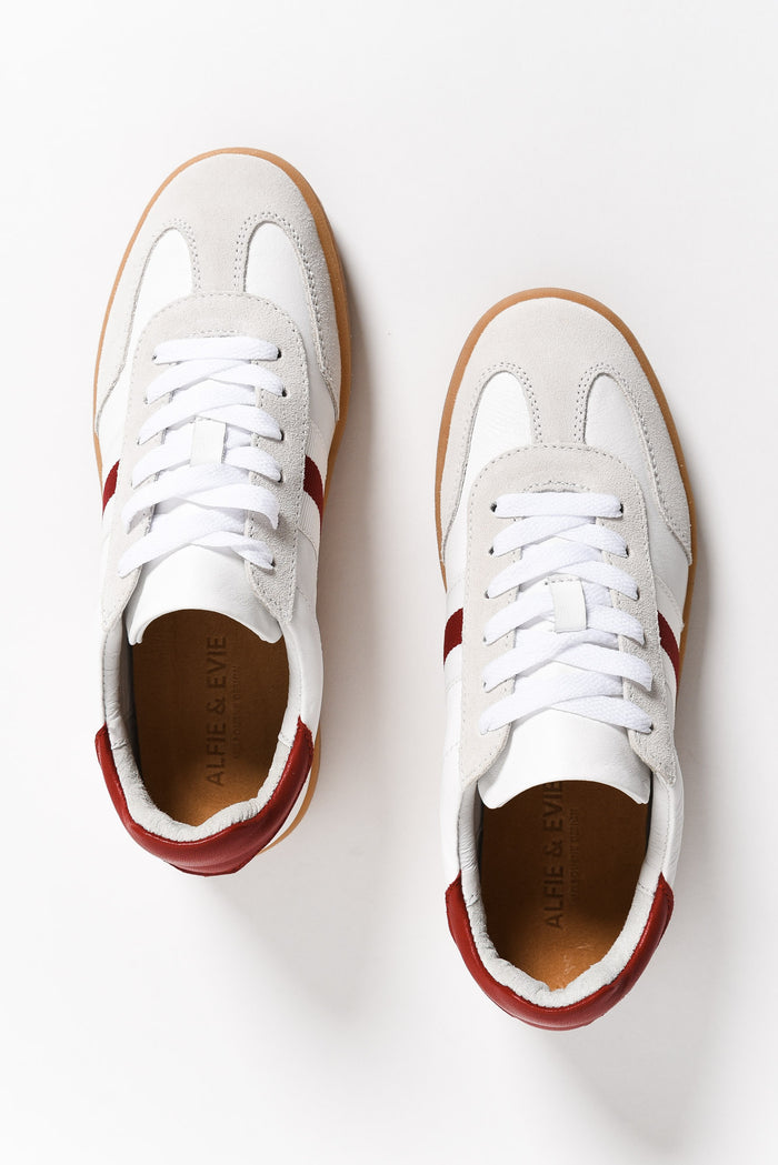 Aloha Red Stripe Suede Sneaker