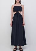 Amora Strappy Detail Maxi Dress (Black)