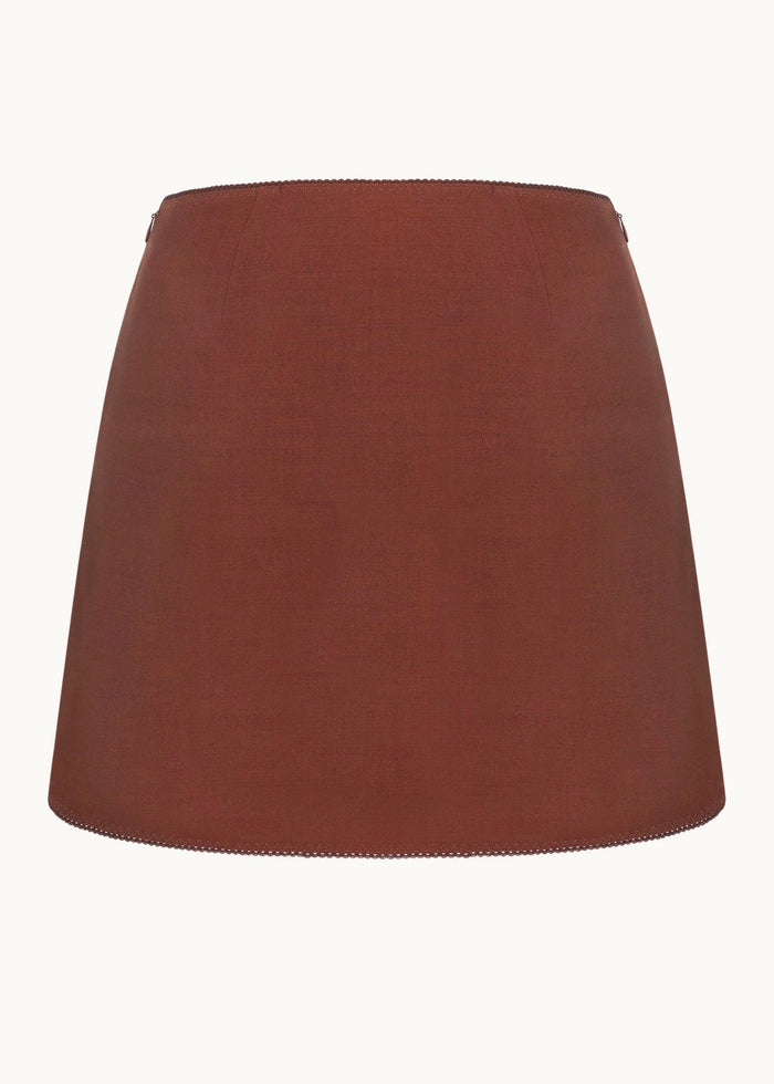 Anais Mini Skirt (Chocolate)