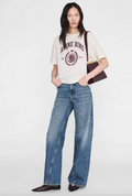 Anine Bing Jaylin Tee Collegiate - Cream