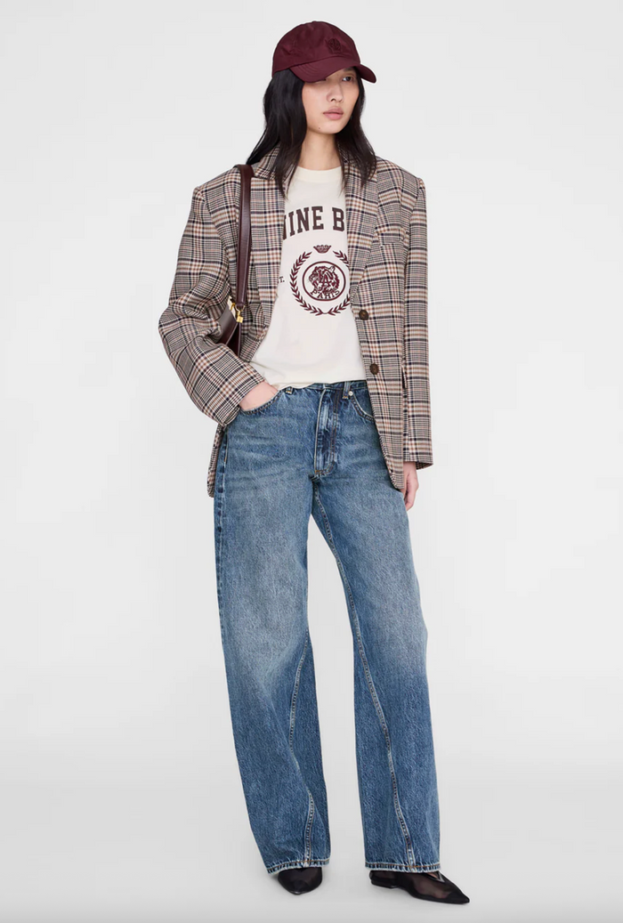 Anine Bing Jaylin Tee Collegiate - Cream
