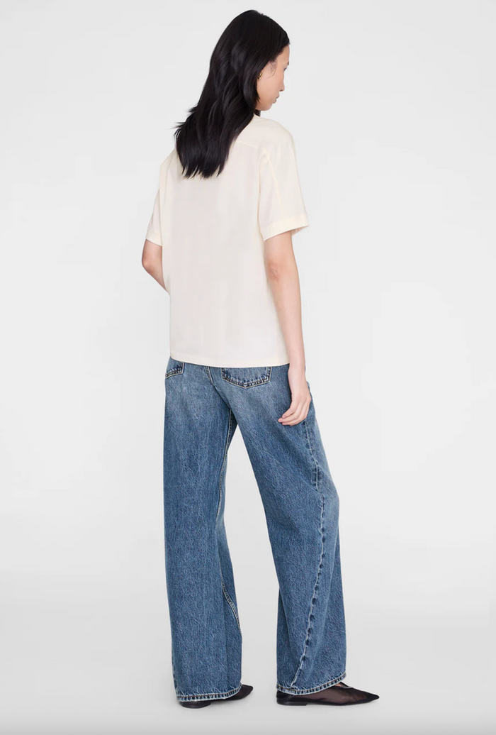 Anine Bing Jaylin Tee Collegiate - Cream