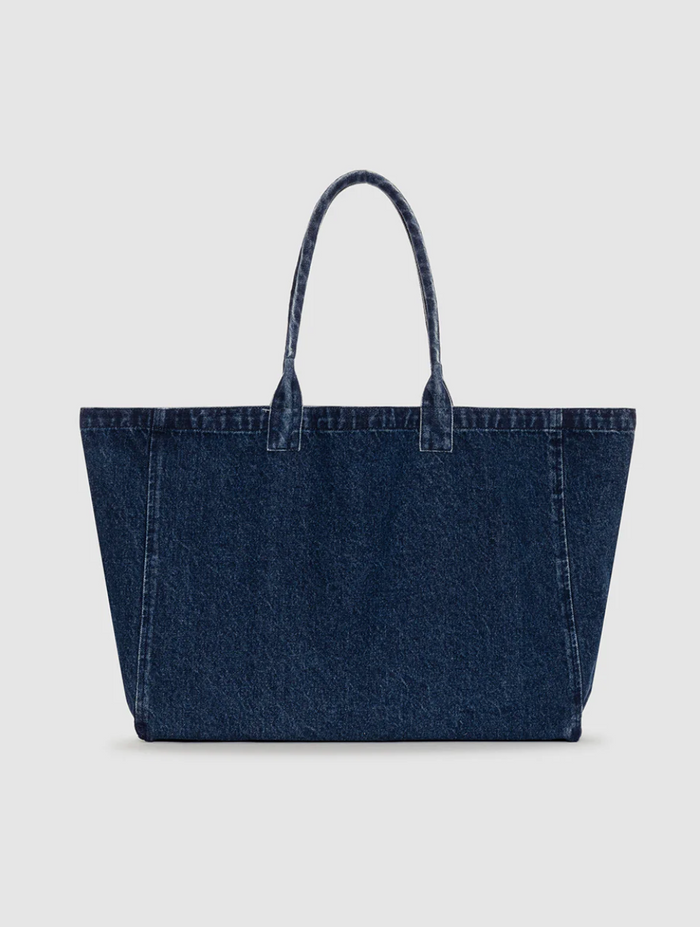 Anine Bing Leo Denim Tote - Ink Blue