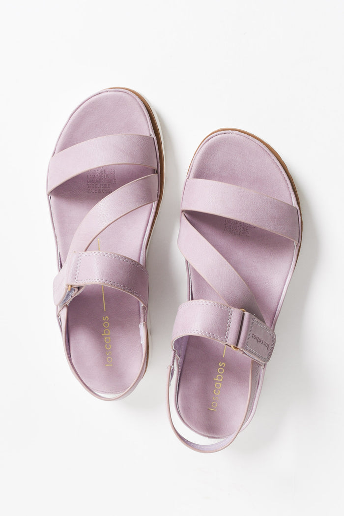 Ashli Lilac Strappy Sandal