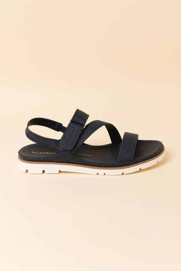 Ashli Navy Strappy Sandal