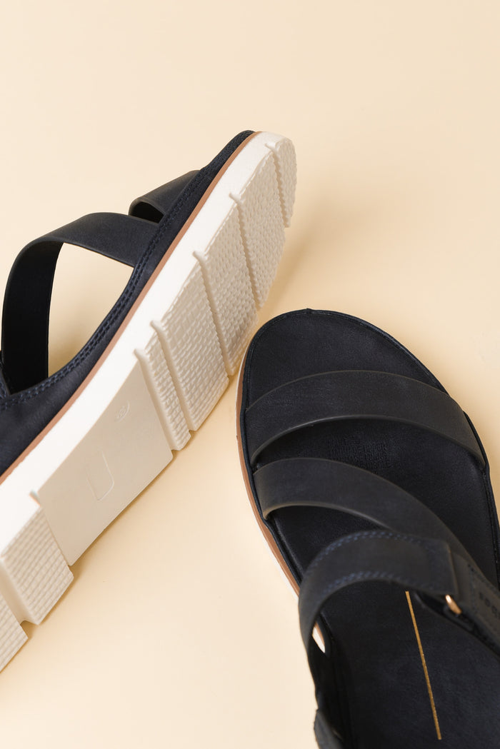 Ashli Navy Strappy Sandal