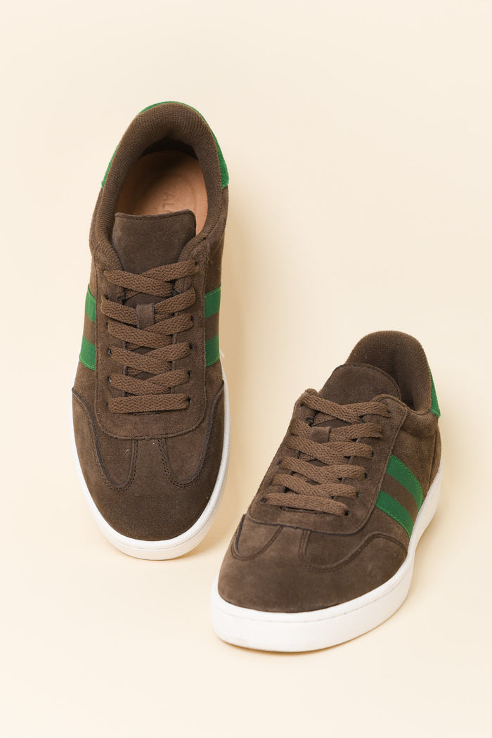 Attitude Brown Suede Sneaker