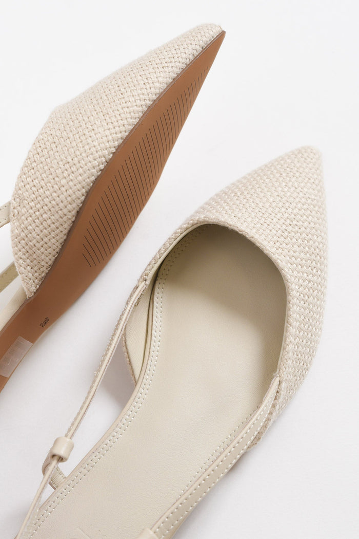 Ava Blush Leather Slingback Mule