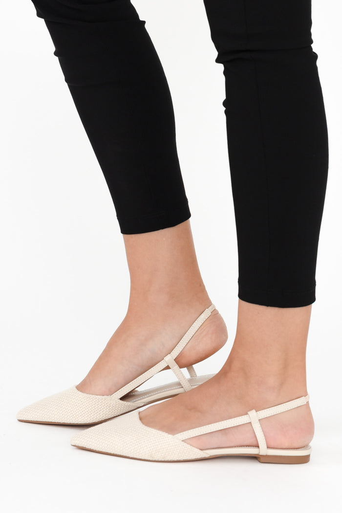 Ava Blush Leather Slingback Mule