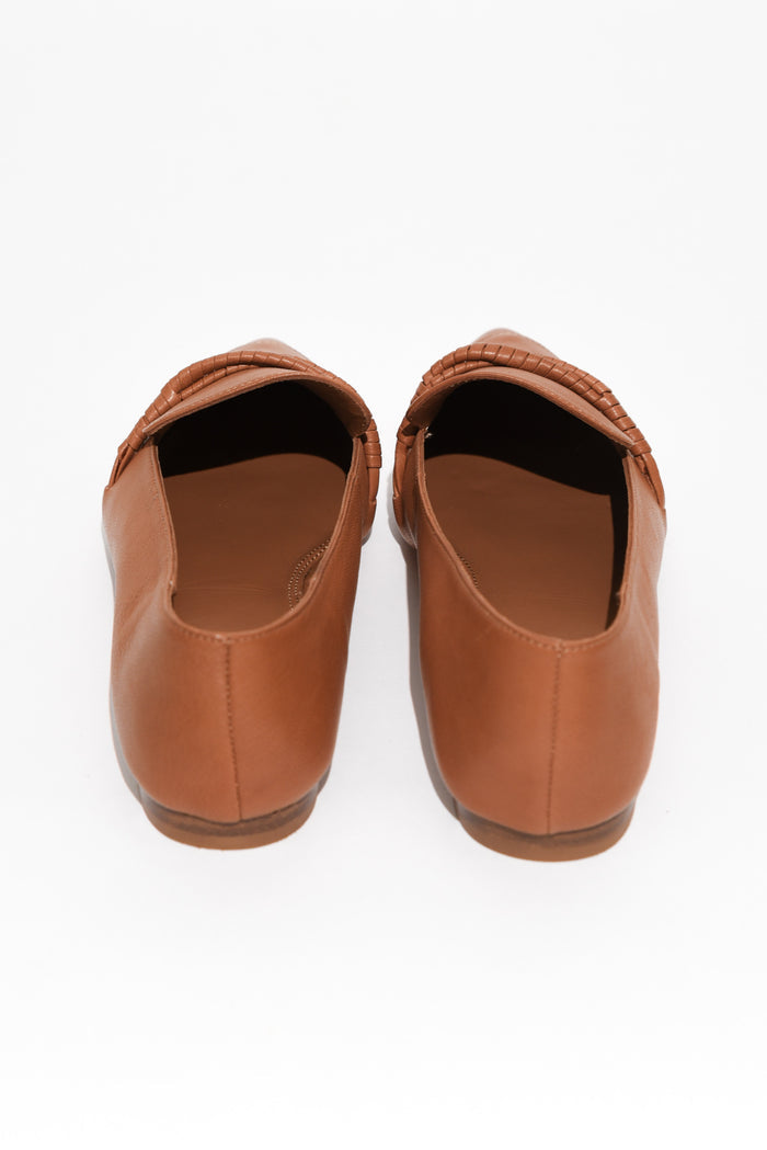 Avery Tan Leather Loafer