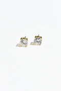 Ballet Gold Diamante Stud Earrings