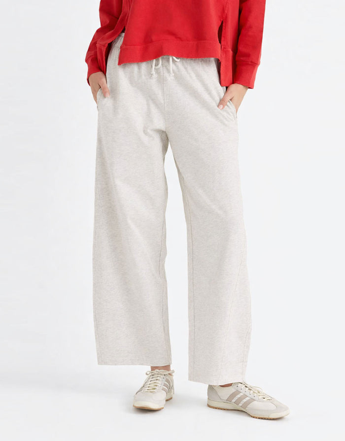 Barrel Leg Sweatpant - Grey Marle