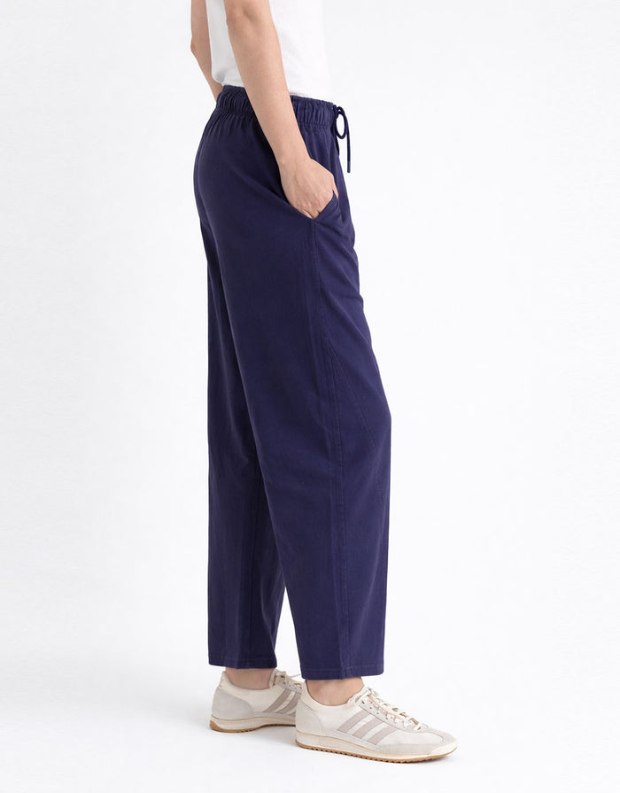 Barrel Leg Sweatpant - Navy