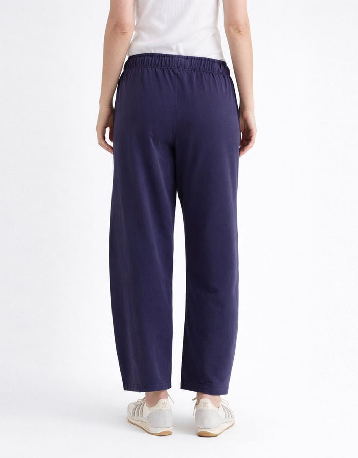 Barrel Leg Sweatpant - Navy