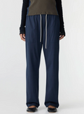 Bassike Classic Jersey Pull On Pant - Blue Ink