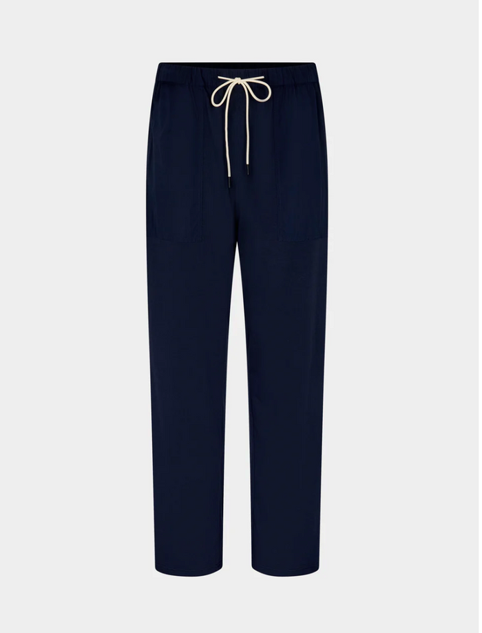 Bassike Classic Jersey Pull On Pant - Blue Ink