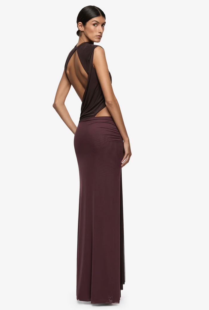 Bec and Bridge Conni Maxi Dress - Aubergine/Darc Chocolate
