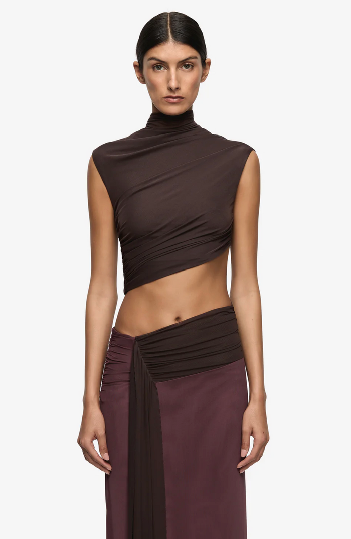Bec and Bridge Conni Maxi Dress - Aubergine/Darc Chocolate