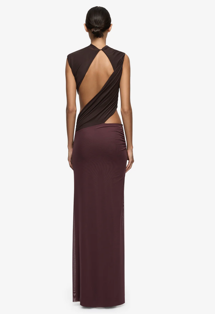 Bec and Bridge Conni Maxi Dress - Aubergine/Darc Chocolate