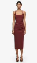 Bec and Bridge Karina Tuck Midi Dress - Sangria
