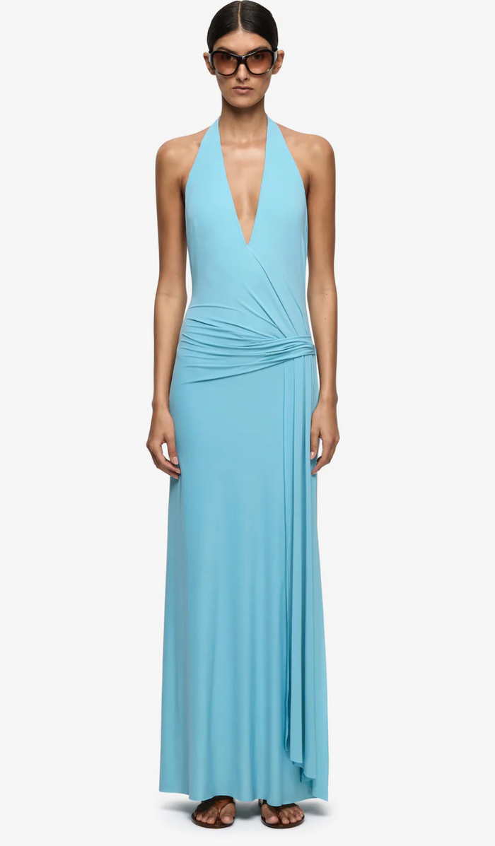Bec and Bridge Remi Halter Dress - Marine Blue