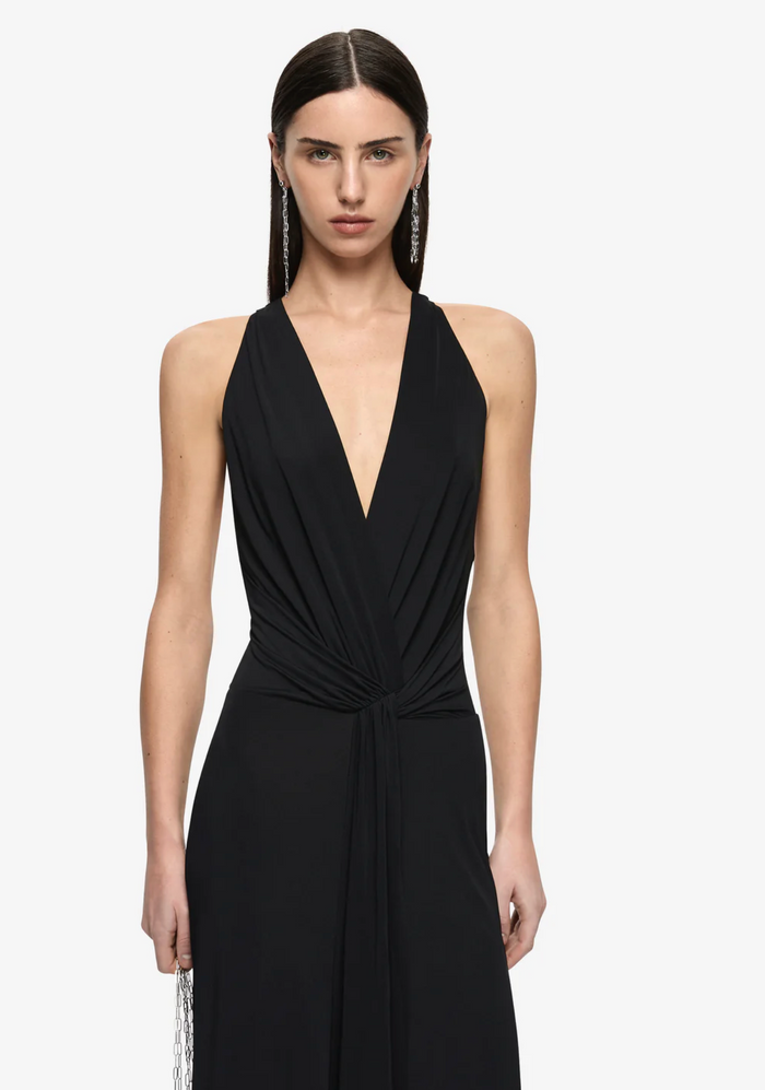 Bec and Bridge Thalia V Maxi Dress - Black