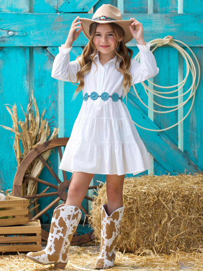 Belle Classic Button Up Shirt Dress