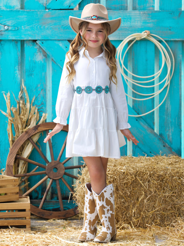 Belle Classic Button Up Shirt Dress