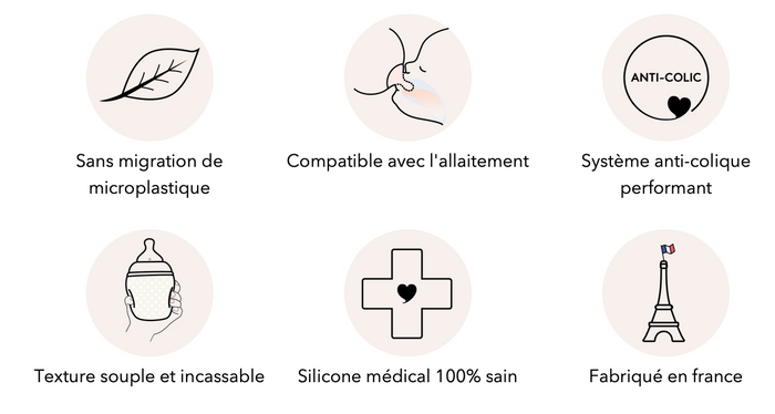 Biberon anti-colique | Sable