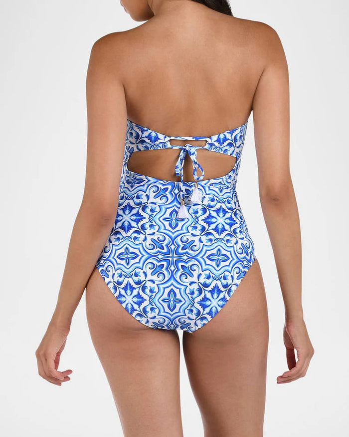 Blue Flame Swimsuit  - Blue