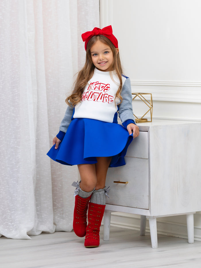 Blue Tennis Skirt by Kids Couture Mia Belle Girls
