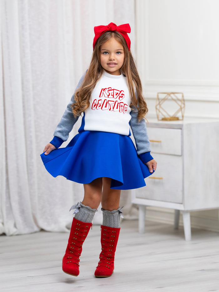 Blue Tennis Skirt by Kids Couture Mia Belle Girls