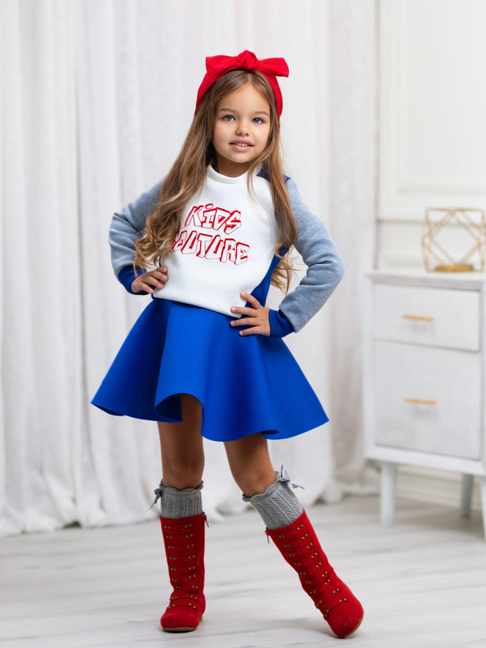 Blue Tennis Skirt by Kids Couture Mia Belle Girls