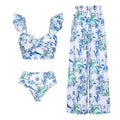 Bluebell Bliss Bikini Pant Set - Blue