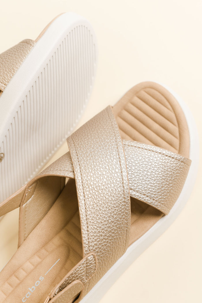 Bogota Gold Platform Sandal