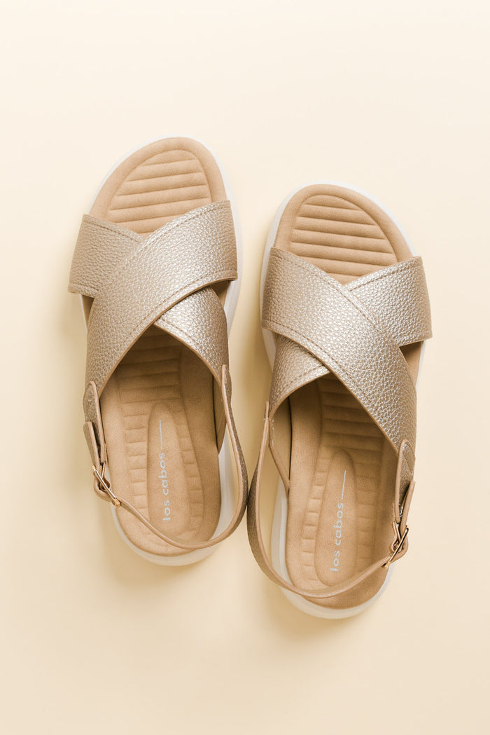 Bogota Gold Platform Sandal
