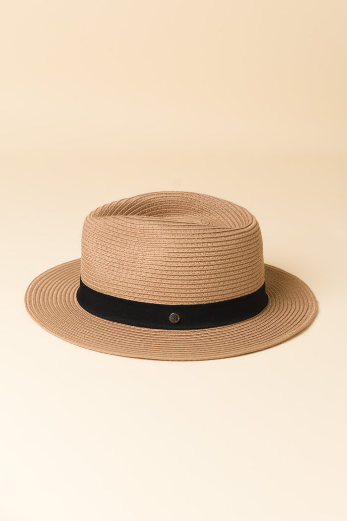 Caramel Wide Brim Travel Fedora