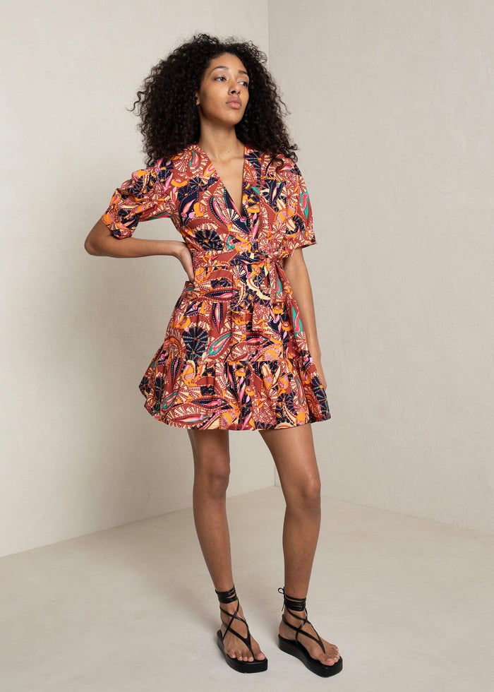 Carey Dress (Russet Multi)