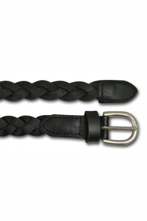 Carol Black Plaited Leather Belt,Carolina Black Plaited Leather Belt