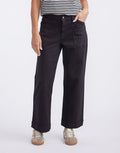 Catalina Wide Leg Jeans - Washed Black