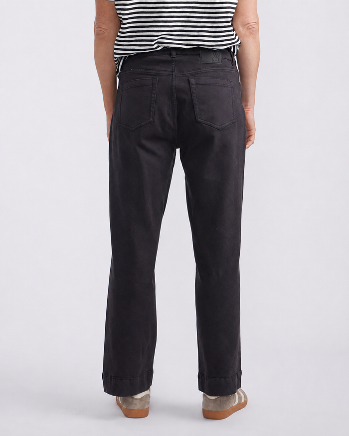 Catalina Wide Leg Jeans - Washed Black